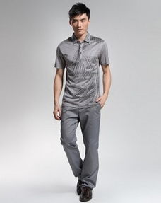 蒙特倫斯男裝灰色印花翻領(lǐng)T恤評(píng)測 比購網(wǎng)助您精明網(wǎng)購